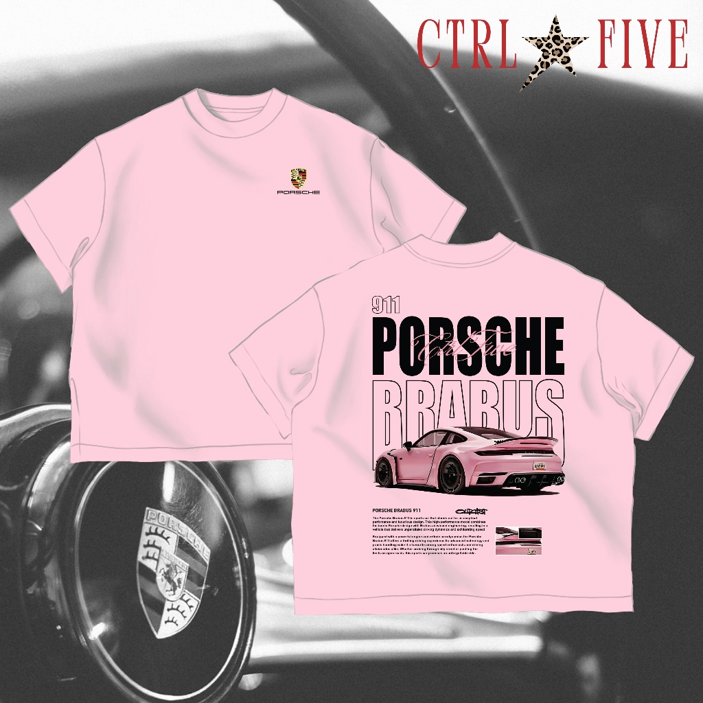 Áo Thun Local Brand CTRL FIVE Porsche 911 Hồng Form BOXY Vải Cotton 2 chiều 250gsm Unisex - Mẫu 04 | BigBuy360 - bigbuy360.vn