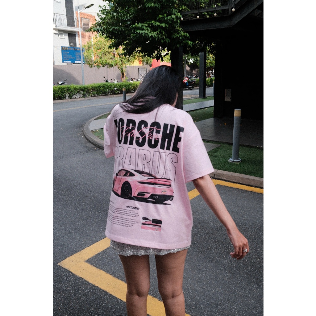 Áo Thun Local Brand CTRL FIVE Porsche 911 Hồng Form BOXY Vải Cotton 2 chiều 250gsm Unisex - Mẫu 04 | BigBuy360 - bigbuy360.vn
