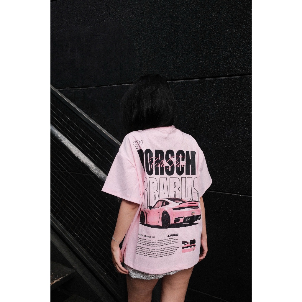Áo Thun Local Brand CTRL FIVE Porsche 911 Hồng Form BOXY Vải Cotton 2 chiều 250gsm Unisex - Mẫu 04 | BigBuy360 - bigbuy360.vn
