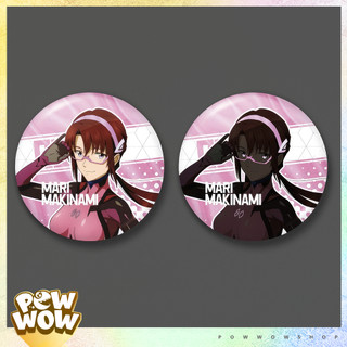 Pin Ghim Huy Hiệu 58mm Thiếc Không Gỉ Cán Nhũ Bạc Phong Cách Anime Manga Evangelion – Asuka/Rei/Shinji/Kaworu/Mari