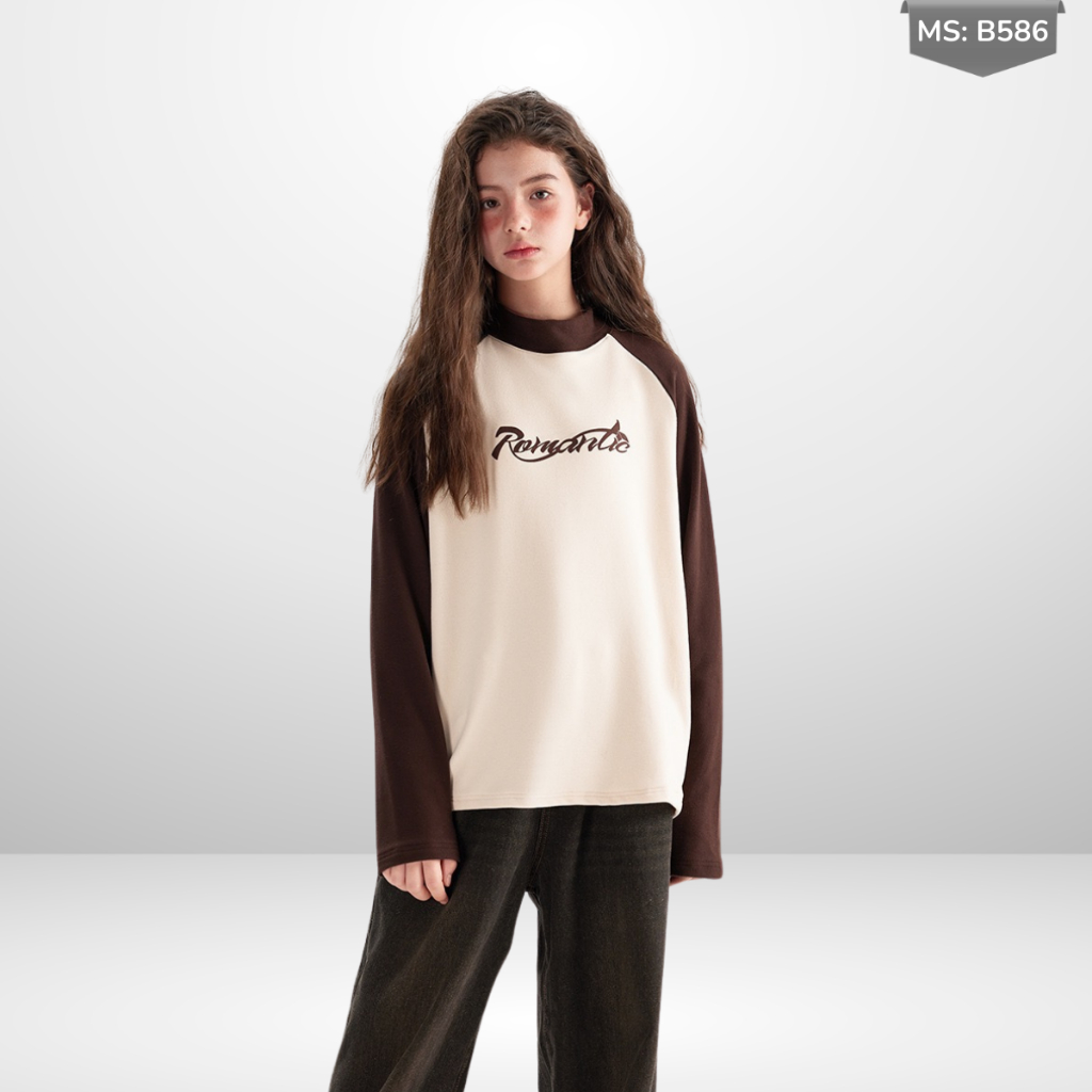 Áo Thun Dài Tay Xuân Thu Cho Bé Trai, Bé Gái In Hình Năng Động, Cổ Tròn B586 | JJ Kids Fashion