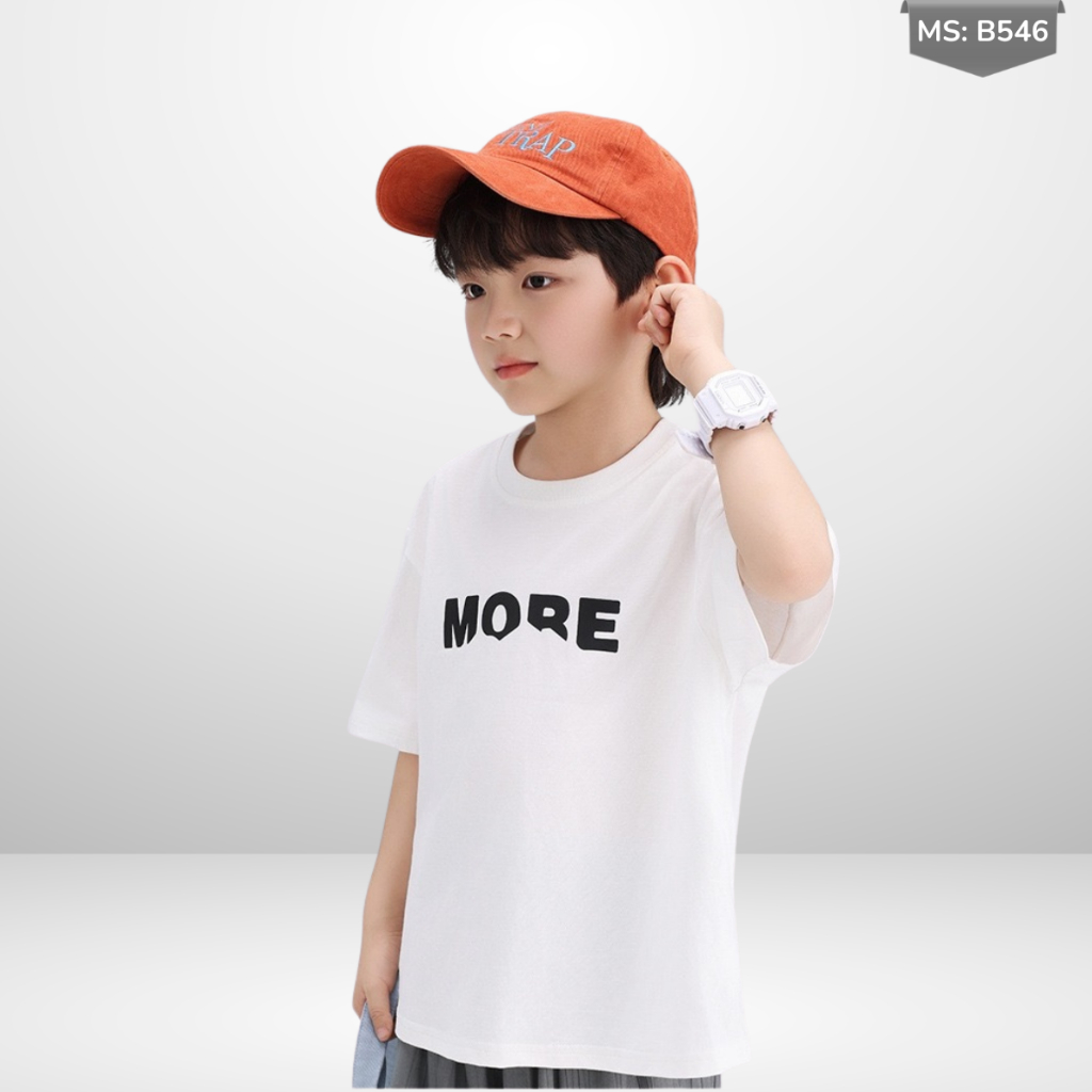 Áo Thun Ngắn Tay Mùa Hè Cho Bé Trai, Bé Gái In Hình Năng Động, Cổ Tròn B546 | JJ Kids Fashion
