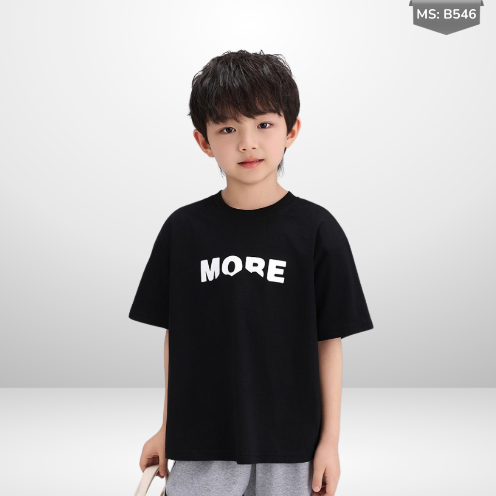 Áo Thun Ngắn Tay Mùa Hè Cho Bé Trai, Bé Gái In Hình Năng Động, Cổ Tròn B546 | JJ Kids Fashion