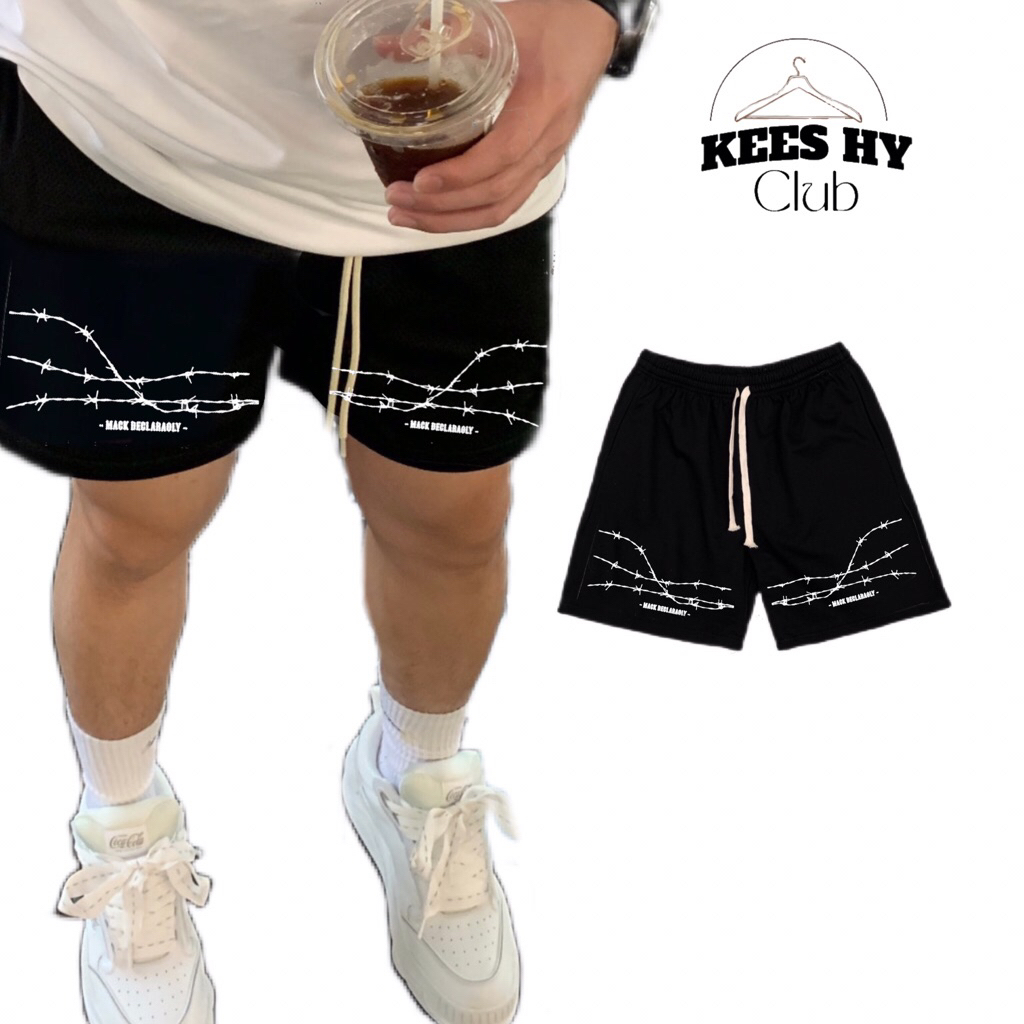 Quần Short Đùi Big Size Street Hoạ Tiết Gai Chất Nỉ Cotton Cao Cấp