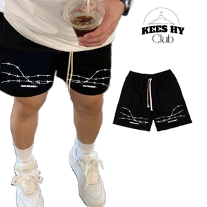 Quần Short Đùi Big Size Street Hoạ Tiết Gai Chất Nỉ Cotton Cao Cấp