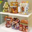 CUTEBEE mô hình gỗ Cửa hàng nhỏ DIY ngôi nhà búp bê Quà tặng trang trí sáng tạo tự làm