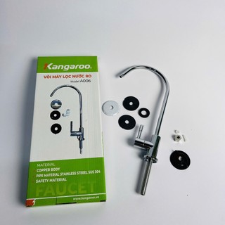 Vòi Inox Kangaroo chân nối ren cao cấp - Chính Hãng 100%