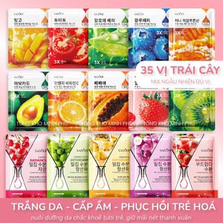 [COMBO 30] Mặt Nạ Giấy Dưỡng Da Cao Cấp Mask Đắp Mặt Trắng Da, Cấp Ẩm, Giảm Mụn Từ Trái Cây, Vitamin, Tinh Chất Serum