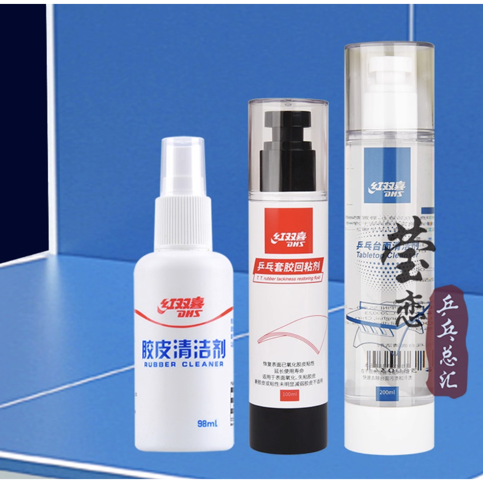 Chai vệ sinh mặt vợt có Tacky của DHS chuyên vệ sinh mặt H3, 729 batttle các loại mặt tàu có dính DHS RF09 giá tốt