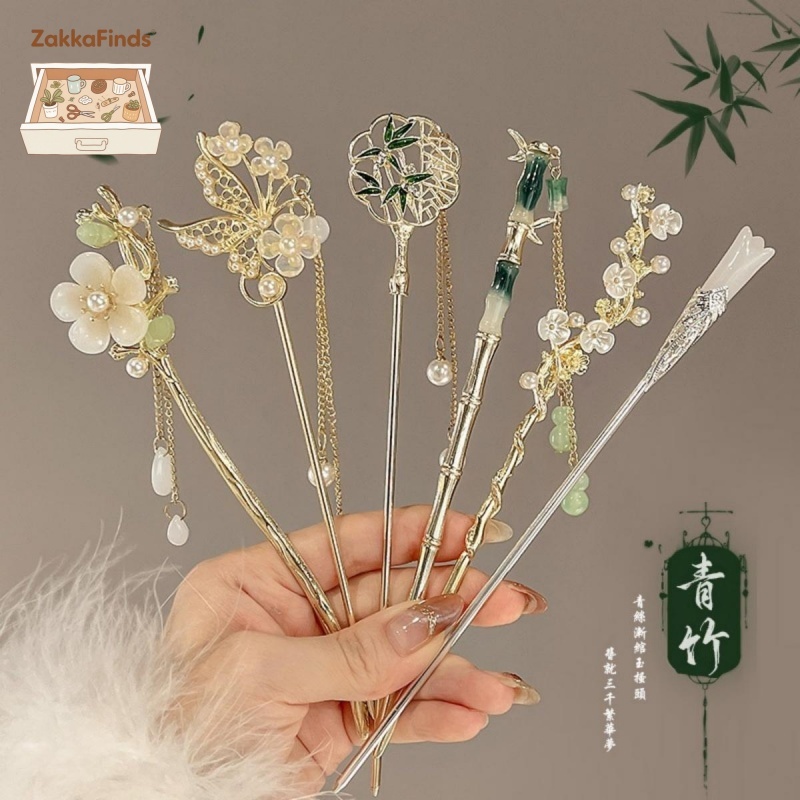 Trâm Cài Tóc Tua Rua Hoa Phong Cách Cổ Điển Cao Cấp Cho Nữ zhang qipao