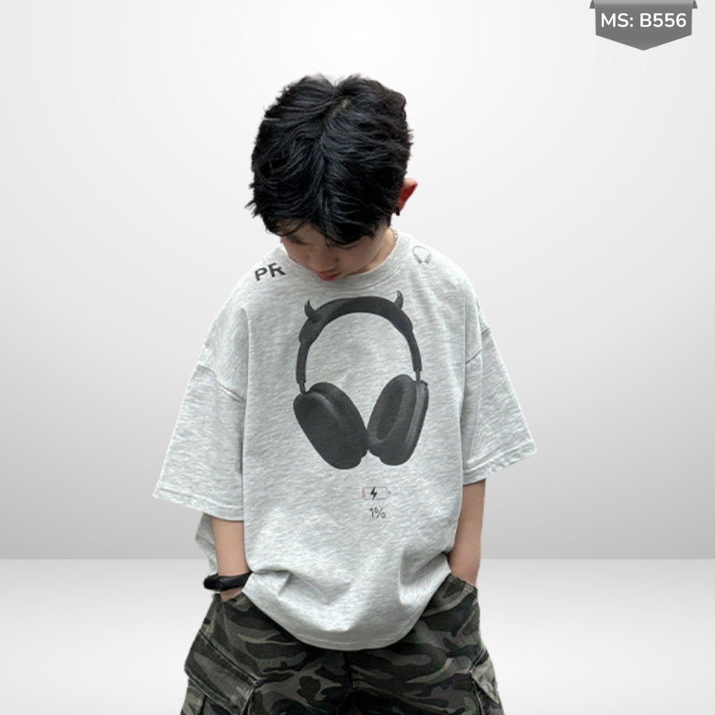 Áo Thun Ngắn Tay Mùa Hè Cho Bé Trai, Bé Gái In Hình Năng Động, Cổ Tròn B556 | JJ Kids Fashion