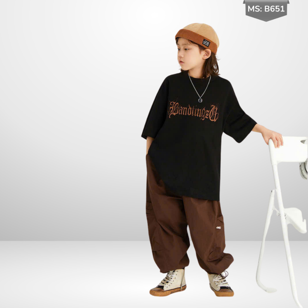 Áo Thun Ngắn Tay Mùa Hè Cho Bé Trai, Bé Gái In Hình Năng Động, Cổ Tròn B651 | JJ Kids Fashion