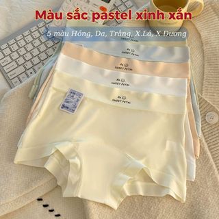 HỘP QUÀ 5 Quần lót nữ su lạnh cao cấp mỏng nhẹ tàng hình cạp cao tôn dáng đáy rộng thoải mái DEVARI