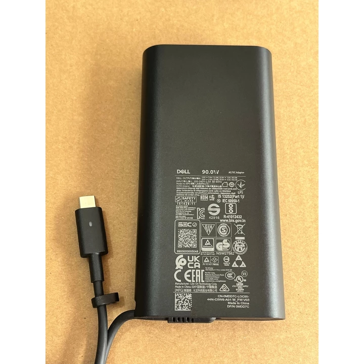 bán sạc laptop DELL 90W TYPE C hàng cũ, zin bóc máy
