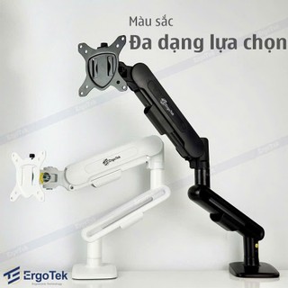 Giá Treo Màn Hình Máy Tính Gắn Bàn ErgoTek EZ100 27" - 40" - Tay Arm Đỡ Màn Hình [ Cao Cấp Hơn NB F80 ]