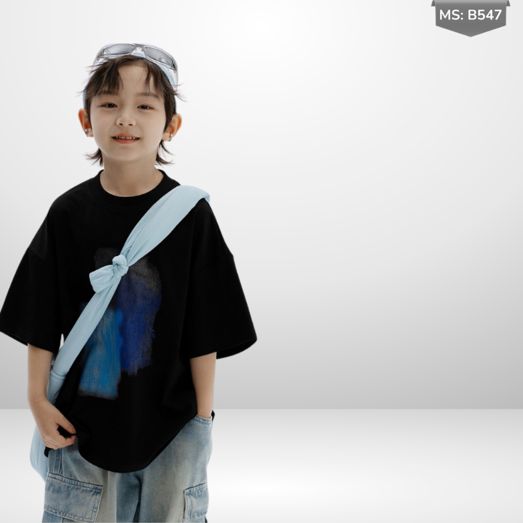 Áo Thun Ngắn Tay Mùa Hè Cho Bé Trai, Bé Gái In Hình Năng Động, Cổ Tròn B547 | JJ Kids Fashion