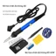 Bộ hàn chì điện 220V 60W 6 món có thể điều chỉnh nhiệt độ, lõi gốm truyền nhiệt nhanh ổ định