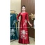 Áo dài mẹ hàng cao cấp,Áo dài sui chất liệu lụa Ruby loại 1 thêu sắc nét ép đá cổ ngực