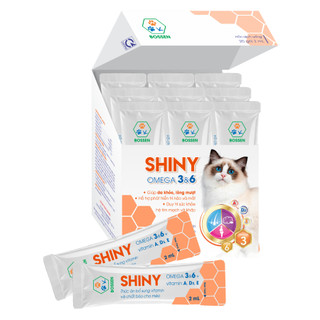 Dầu Cá Hồi Cho Mèo - Bossen Shiny For Cat - Dưỡng Da Mượt Lông - Gói 2ml