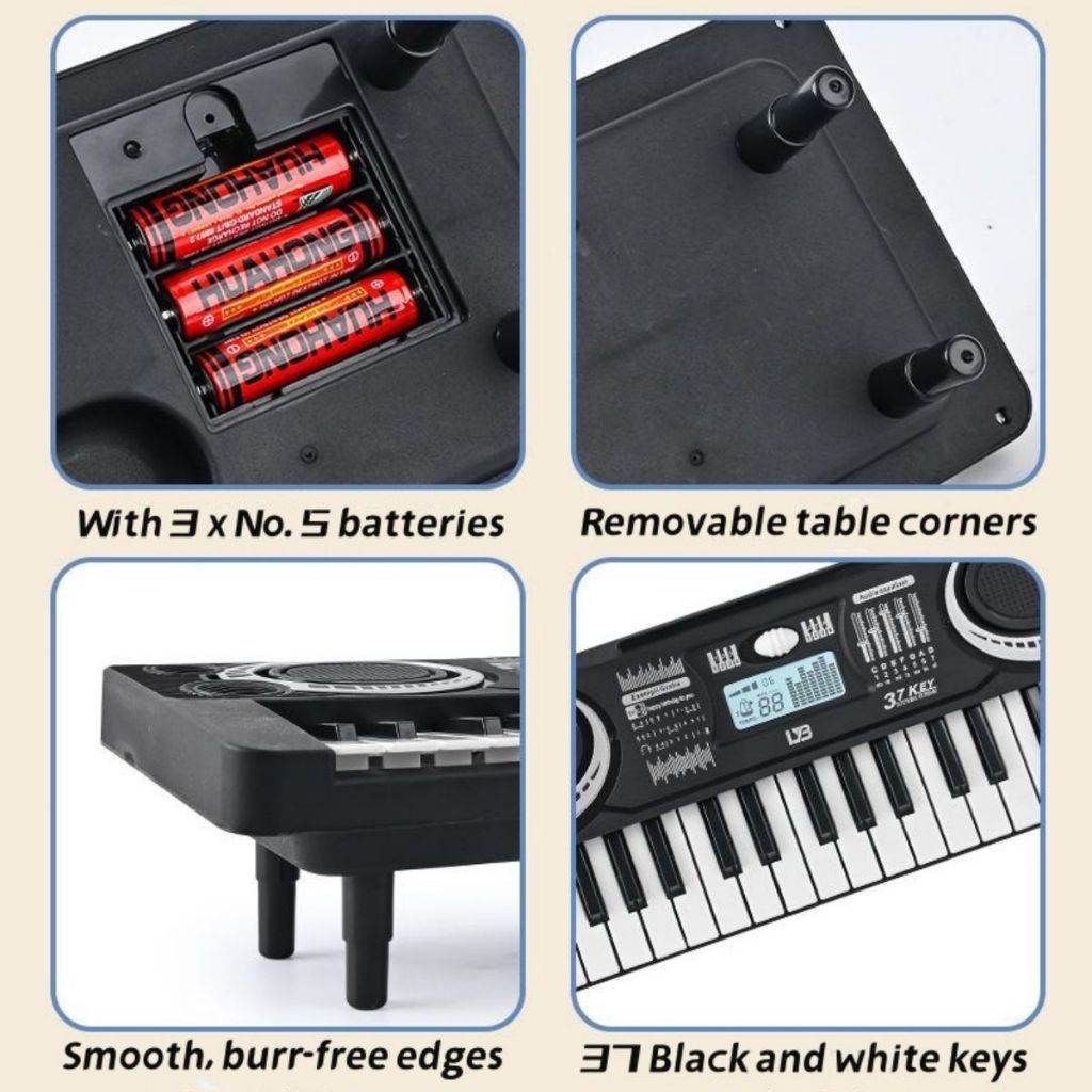 Giáo Dục Trẻ Em Đàn Piano Điện Tử Bàn Phím Đồ Chơi Di Động Nhạc Cụ Đàn Organ Học Tập Và Tập Thể Dục Unisex Tuổi 3-12