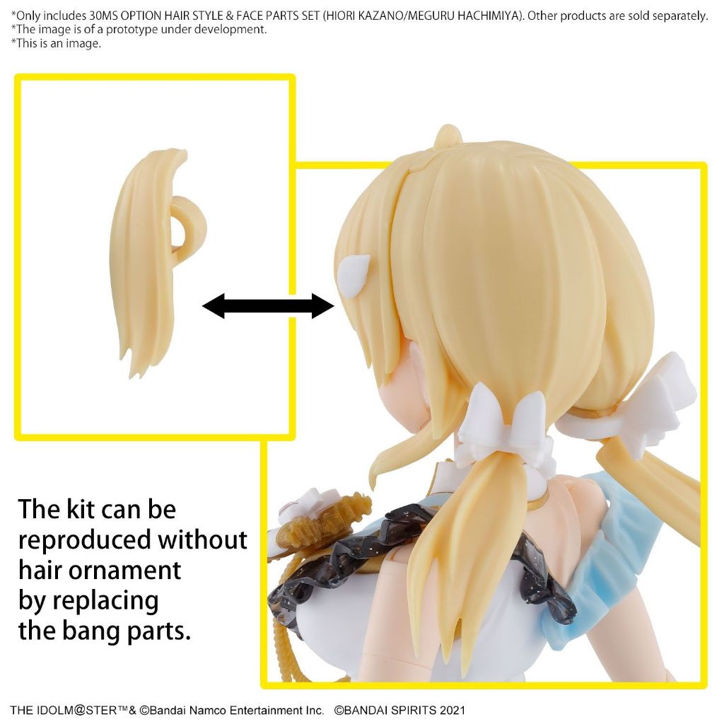 Mô Hình Lắp Ráp Phụ Kiện 30MS Option Hair Style & Face Parts Set (Hiori Kazano/Meguru Hachimiya) (New Seal)