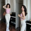 Đồ Tập Gym,Yoga,Pilates Áo Bra Thể Thao Thun Yếm Xếp Nếp Eo Hở Lưng LuLu Mềm Mát QCCC