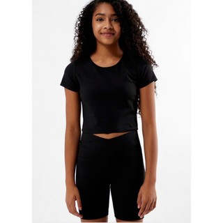 Áo thể thao cộc tay tập gym,áo tập yoga kín đáo,FORM NHỎ hàng xuất dư Pacsun