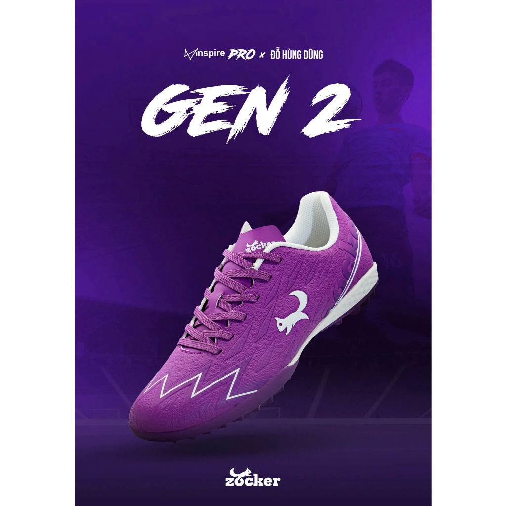 Giày bóng đá Zocker Inspire Pro GEN 2 chính hãng nguyên hộp cao cấp đủ màu đẹp size bảo hành 3 tháng | BigBuy360 - bigbuy360.vn