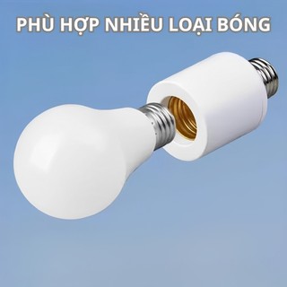 SUBOGDG Đui Đèn E27 Điều Khiển Từ Xa Qua Remote - Hẹn Giờ Tiện Dụng, Bật Tắt Linh Hoạt