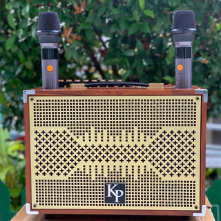 LOA Xách Tay KP 08 - KÈM 2 MICRO Công Suất Lớn, Loa Bass 20cm + Treble 1,Bluetooth 5.0, pin trâu