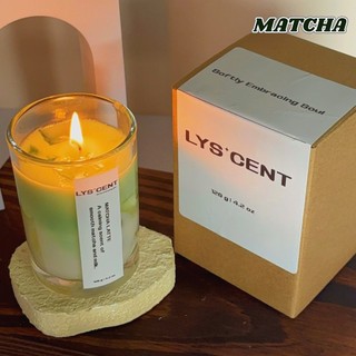 Nến Thơm Matcha Latte LYS’CENT, Nến Decor Phòng Cao Cấp, Thư Giãn An Toàn, Không Khói