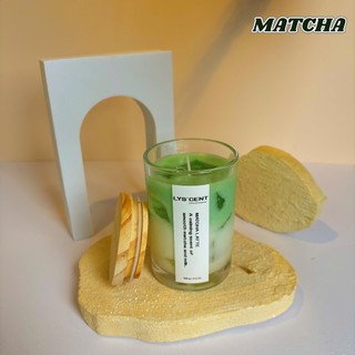 Nến Thơm Matcha Latte LYS’CENT, Nến Decor Phòng Cao Cấp, Thư Giãn An Toàn, Không Khói