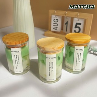 Nến Thơm Matcha Latte LYS’CENT, Nến Decor Phòng Cao Cấp, Thư Giãn An Toàn, Không Khói