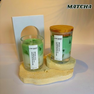 Nến Thơm Matcha Latte LYS’CENT, Nến Decor Phòng Cao Cấp, Thư Giãn An Toàn, Không Khói