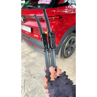 Gạt mưa VinFast VF5 Silicon thân đặc 22/18 inch (55/45cm) chân nút bấm