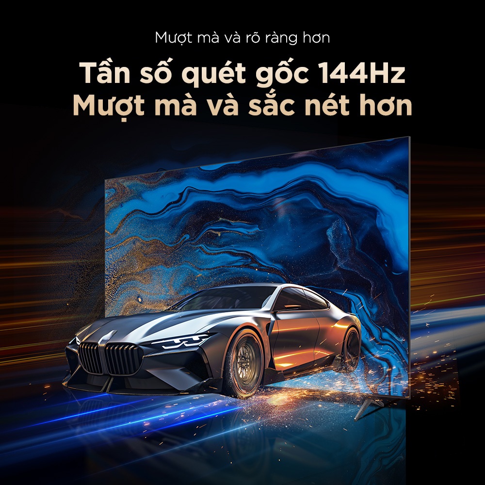 【QD-Mini LED】75inch + TV QLED Cao Cấp, 4K GoogleTV TCL 75Q6C,HDR10+,Tần số quét 144Hz | BigBuy360 - bigbuy360.vn