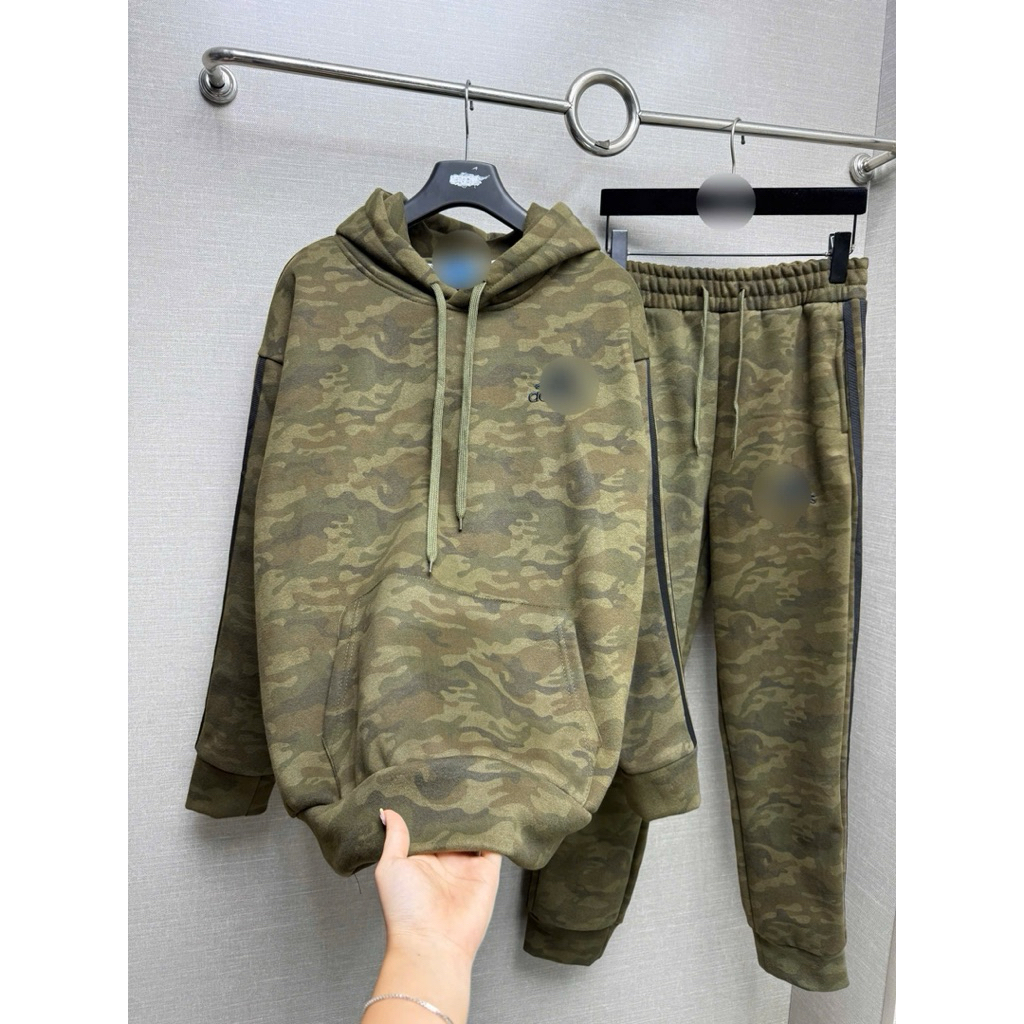 Bộ nỉ nam họa tiết thêu vân nổi phong cách trẻ trung from chuẩn