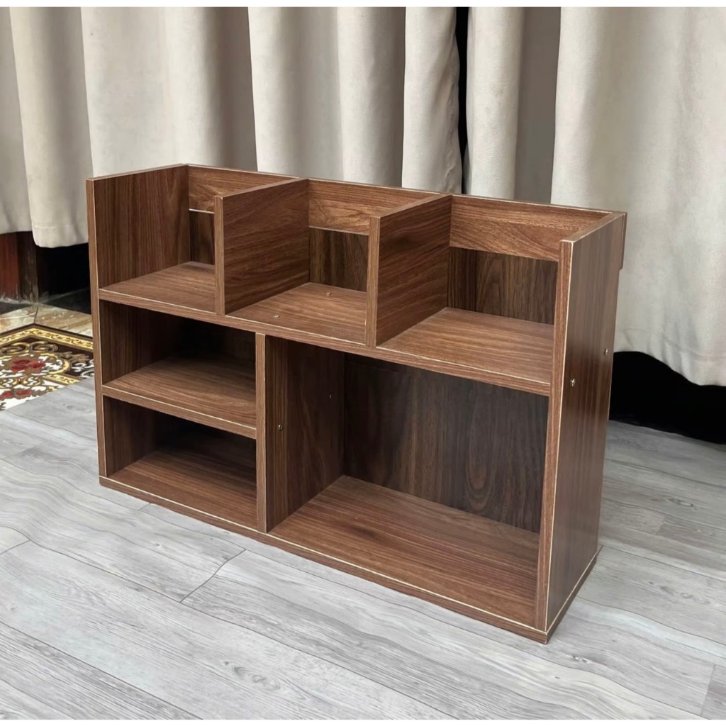 [MỚI] Kệ Sách Gỗ 3 Ngăn, Kệ Hồ Sơ, Để Bàn Học Tập, Giá Để Tài Liệu, Decor Phòng Học, Chống Ẩm Mốc