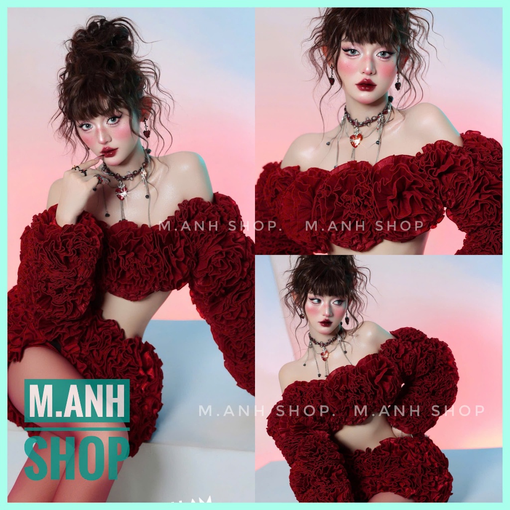 Sét Hoa Sun Đỏ Chụp Ảnh Concept Xinh Đẹp Cá Tính