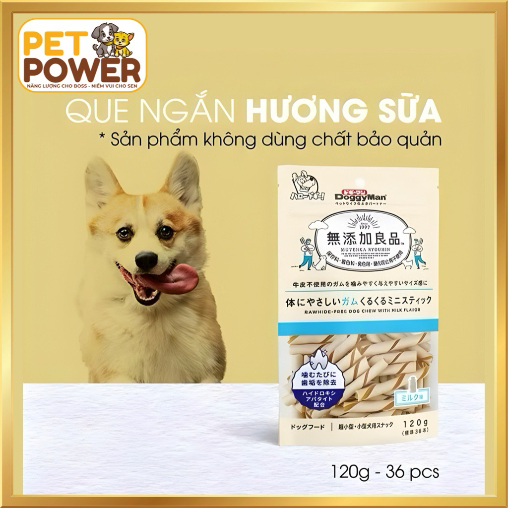 Que gặm Hương sữa mini 120g Doggyman