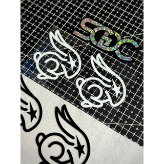 Tem Sticker DTF - Speed Bunny 56 Team, 2 Màu Sắc |SGDC - 1 Cái/Cặp|
