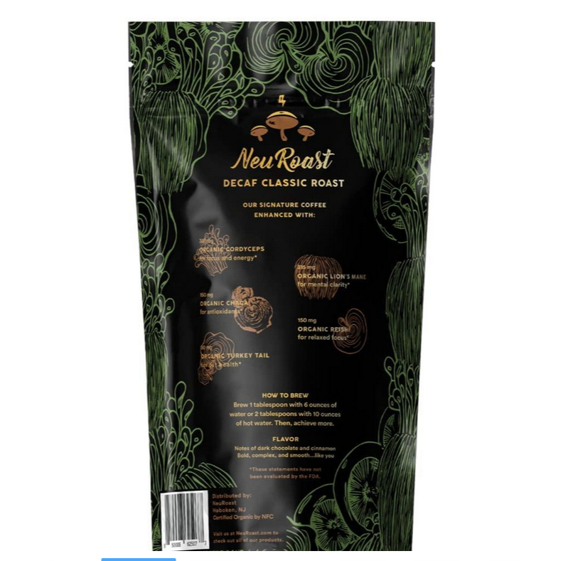 NeuRoast caffeine Mushrooms Cà phê nấm 340g  Tăng cường năng lượng và sự tập trung