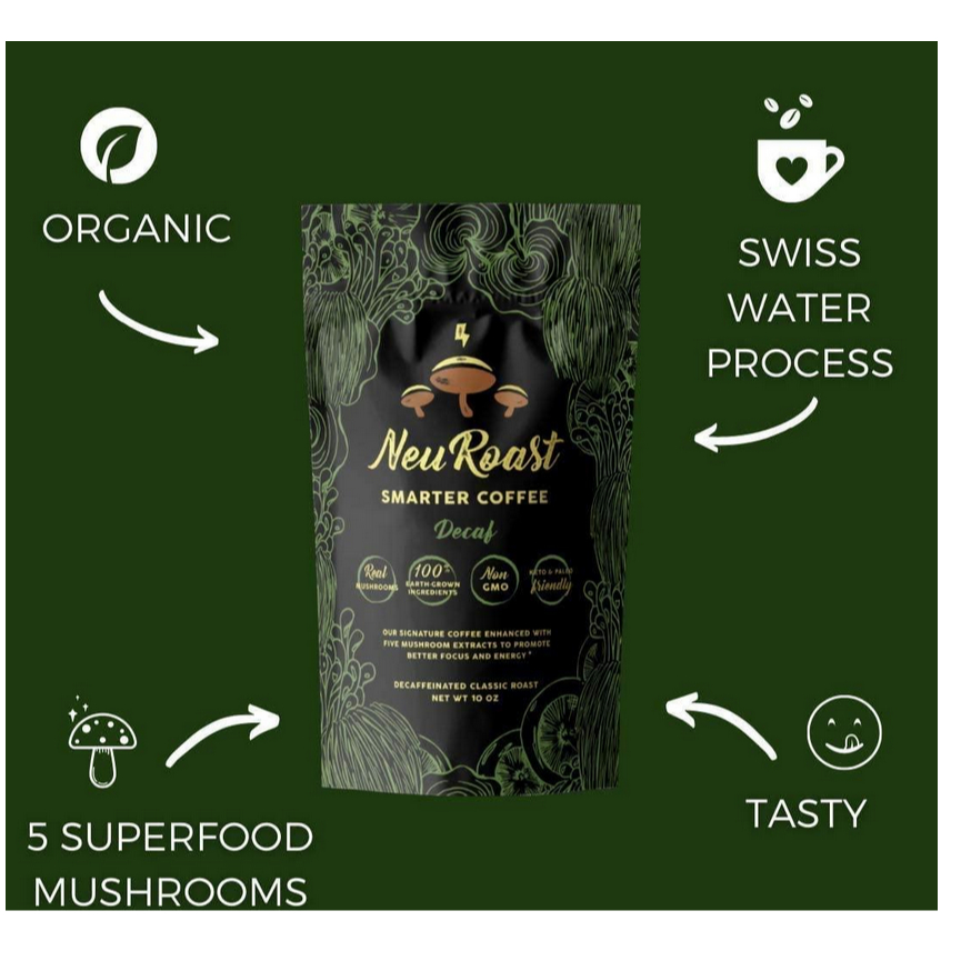 NeuRoast caffeine Mushrooms Cà phê nấm 340g  Tăng cường năng lượng và sự tập trung