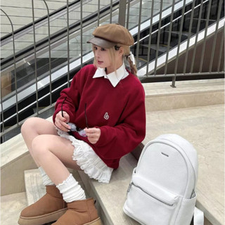 Áo Sweater By Cam Cam  Nỉ Lông Cáo Basic Mềm Mịn Dày Dặn Logo Mini Nam Nữ New 2025