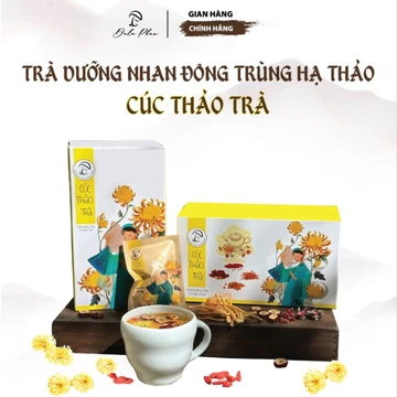 Trà Dưỡng Nhan Đông Trùng Hạ Thảo, Thảo Mộc Ngũ Vị - Cúc Thảo Trà Dala Phan - Hộp 14 gói