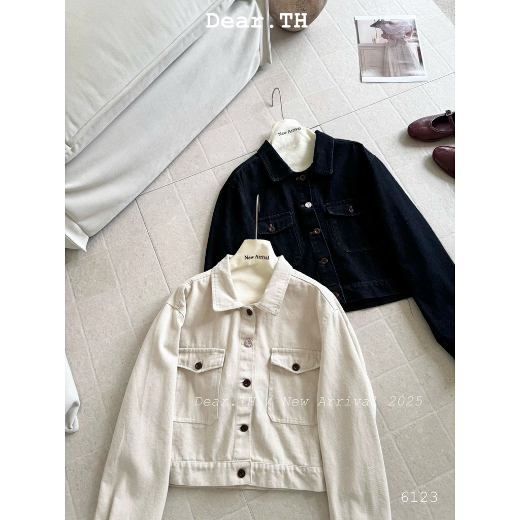 [𝐒𝐮𝐙𝐲] Áo Khoác Jeans Mềm Khuy Màu QCCC Loại 1 (50-60kg 1m58 trở lên)
