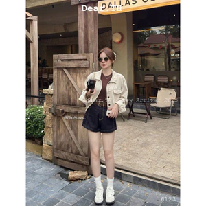 Áo Khoác Jeans Mềm Khuy Màu QCCC Loại 1 (50-60kg 1m58 trở lên)