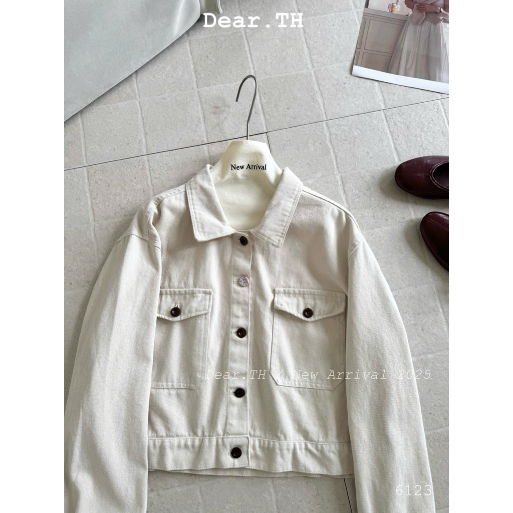 [𝐒𝐮𝐙𝐲] Áo Khoác Jeans Mềm Khuy Màu QCCC Loại 1 (50-60kg 1m58 trở lên)
