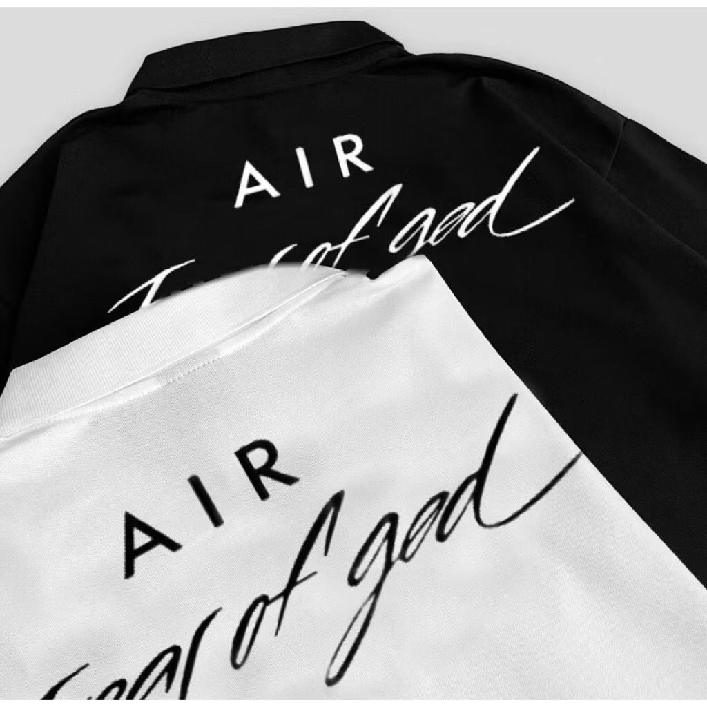 Áo Polo Fear Of God x Basketball Chất Vải Cotton Da Cá Sấu 2 Lớp Cao Cấp Full