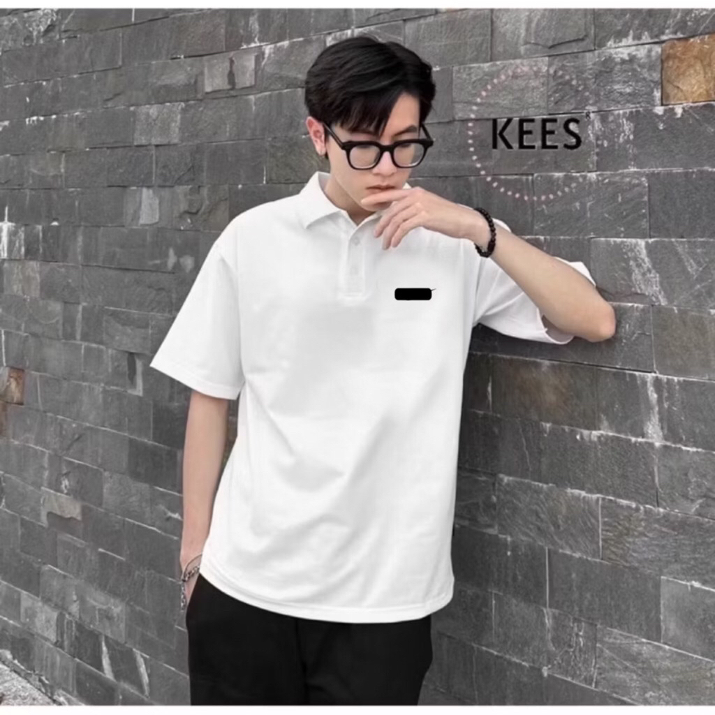 Áo Polo Fear Of God x Basketball Chất Vải Cotton Da Cá Sấu 2 Lớp Cao Cấp Full